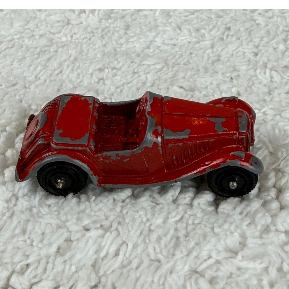 Vintage Tootsietoy MG Midget Red Diecast Roadster Toy Car Chicago USA